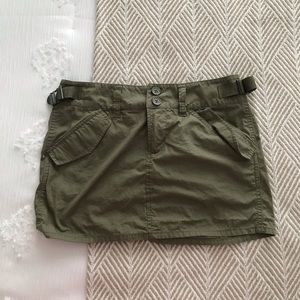 H&M Green Mini Cargo Skirt